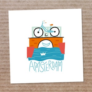 Carte postale d'Amsterdam