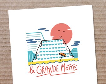 La Grande Motte postcard