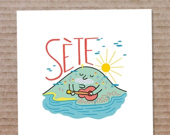 Sète postcard