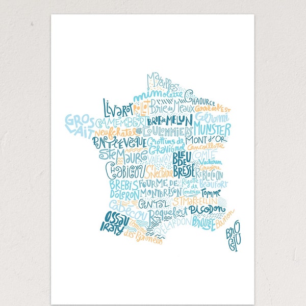 Carte de France des fromages