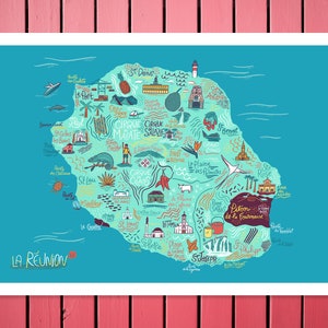 Map of Reunion Island