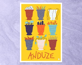 Illustration vases d'Anduze