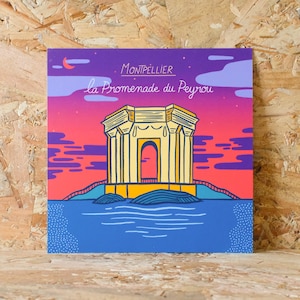 Carte postale - La promenade du Peyrou à Montpellier