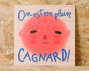 Carte postale - "On est en plein cagnard"