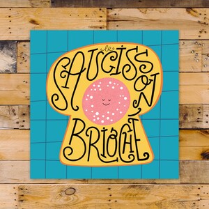 Carte postale - Saucisson brioché