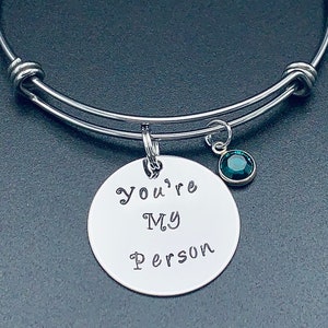 Grey's Anatomy Inspired You Are My Person, Bracelet, Boyfriend, Girlfriend, Gift Idea, Valentines Day Gift For her - Friendship Bracelet