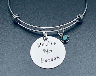 Grey's Anatomy Inspired You Are My Person, Bracelet, Boyfriend, Girlfriend, Gift Idea, Valentines Day Gift For her - Friendship Bracelet