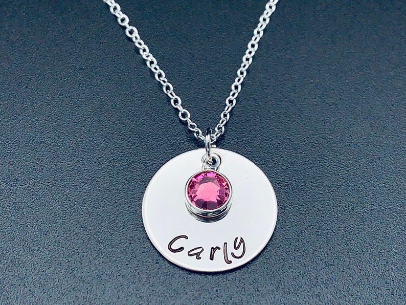 personalized stainless personalized charm Custom Charm Necklace Personalized Charm Name Charm Stainless Steel Jewelry Necklace image 6