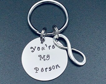 Anatomía de Grey inspiradoYou eres mi persona, llavero, novio, novia, idea de regalo, regalo de San Valentín para él