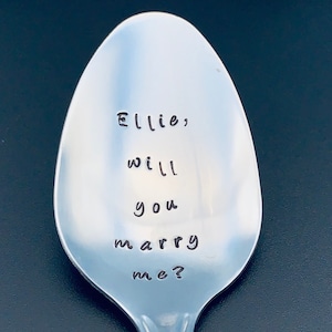 Will You Marry Me? Personalized Stainless steel Spoon / Proposal Spoon/ Announcement Spoon/ Wedding /Custom spoon