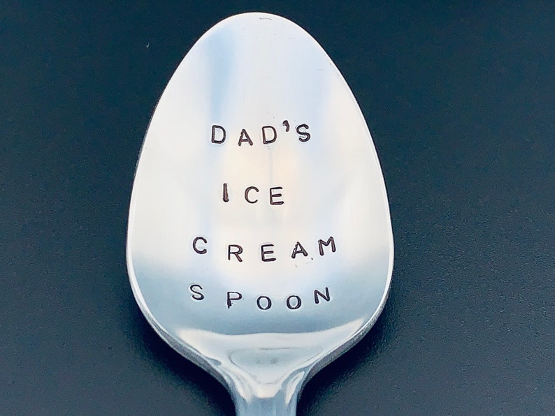Dad's Ice Cream Spoon Father's Day Gift Christmas Etsy
