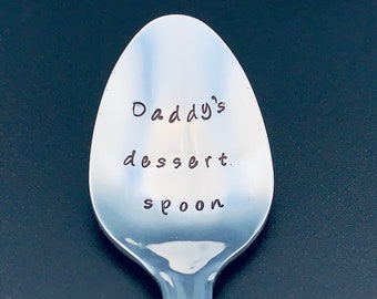 Father’s Day gift / Dad’s dessert Spoon / Unique Gift for dad / Daddy’s gift/ Husband / Peanut Lover / happy Father’s Day gift spoon