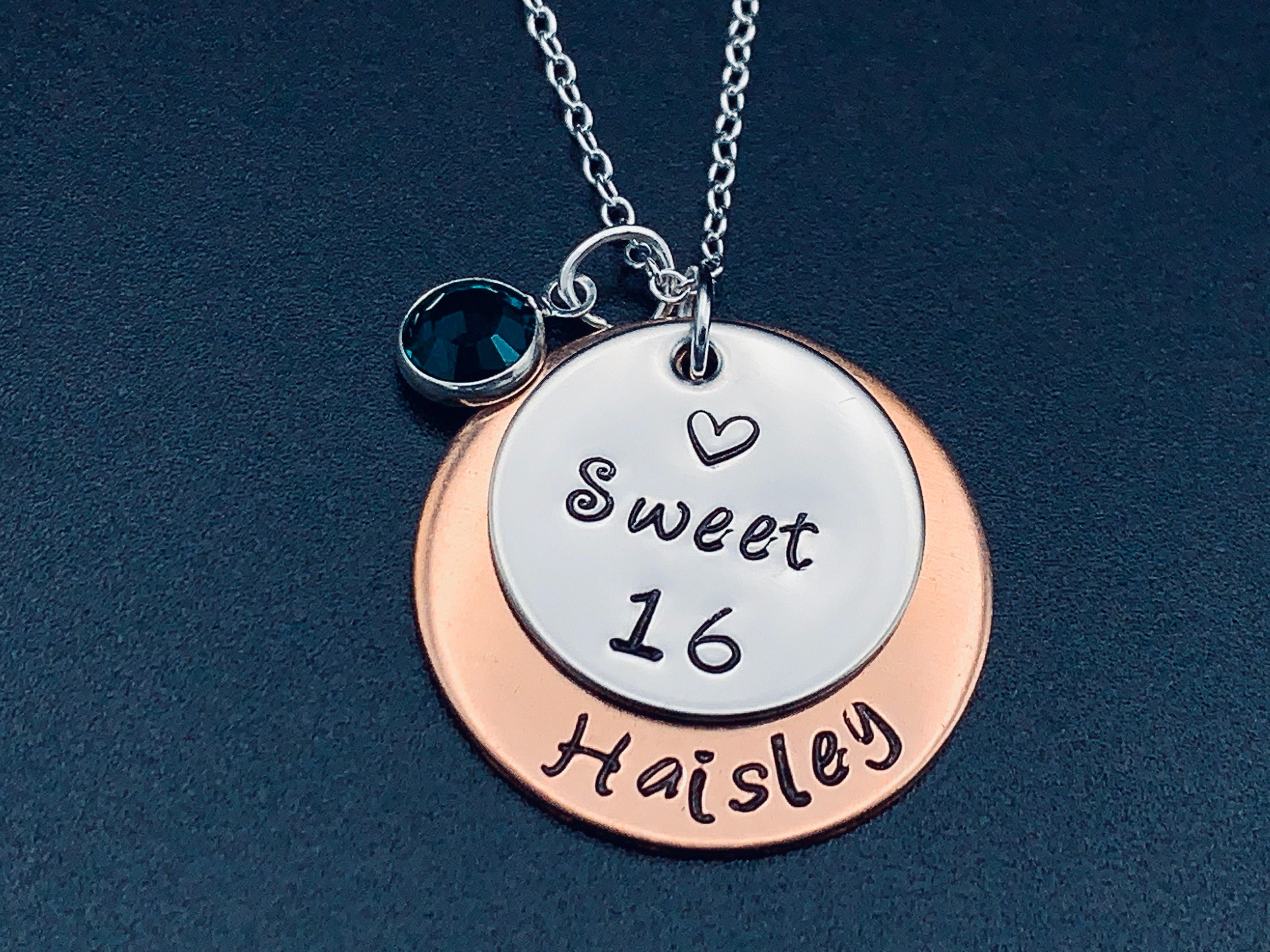 Amazon.com: Sweet 16 Necklace with Birthstone, Sweet 16 Jewelry, Sweet 16  Gift, Gift for Daughter, Gift for Friend, Sweet 16 Birthday : Handmade  Products