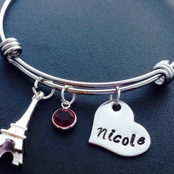 Paris Charm Bracelet Etsy