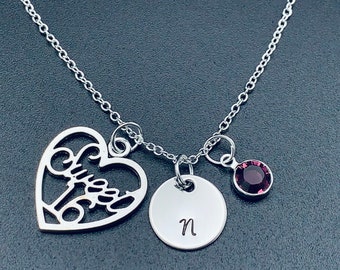 Personalized Sweet Sixteen Necklace  -Personalized Birthday Gift - Sweet 16 Gift - Girls Birthday 16th Gift -16th Birthday Gift-gift for her