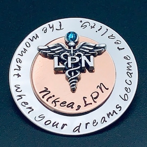 Personalized Pin for RN / Nurses / Nursing Student /  Nursing Pinning Ceremony / RN Nurse pin / Rn Pin / Nursing Graduate #88