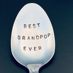 Best Grandpop ever -Father&#39;s Day Gift -Christmas Gift-Gift for Best Friend, Gift for Boyfriend, Gift for Grandpa, Ice cream spoon