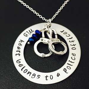 My Heart Belongs to a Policeman Necklace main image 1