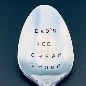 Dad's Ice Cream Spoon Gift for Christmas Christmas Gift-Gift for Best Friend, Gift for Boyfriend, Gift for Grandpa, Ice cream spoon image 5