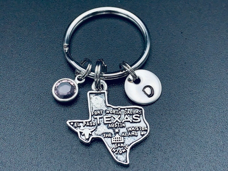 Texas State Keychain Texas Keychain Texas Keyring State Etsy