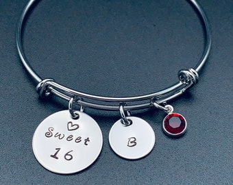Regalo di compleanno per 7-16 anni, braccialetto con perline elastiche regolabili con pietre naturali zebrate per figlia, nipote, sorella, nipote, amica, per compleanno, laurea, con scatola regalo, 7