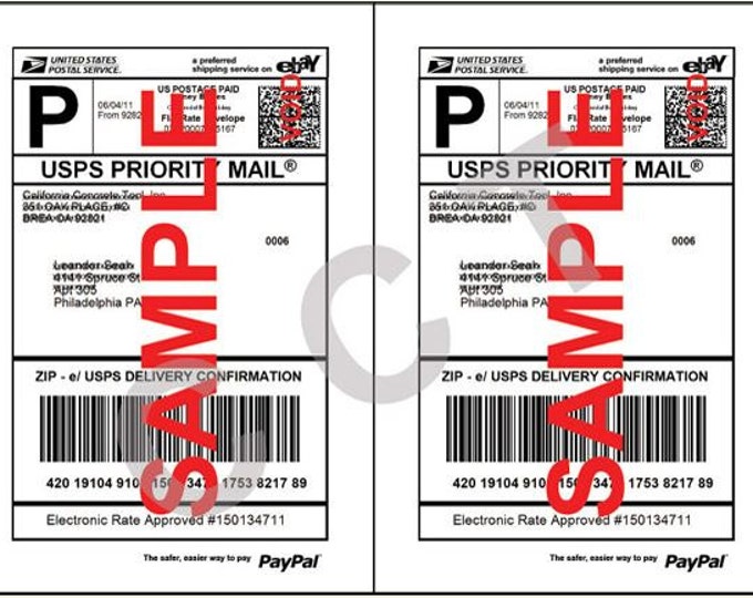 200 SHIPPING Labels 100 Sheets for Etsy Labels Etsy