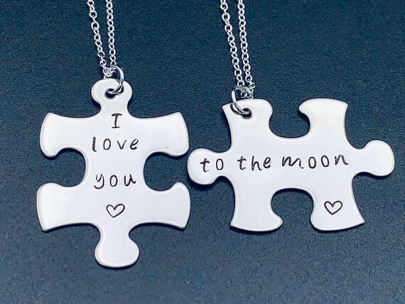 Silver white and ble set for bautizm Amazon.com: Autism Awareness Necklace 925 Sterling Silver I  main image 2
