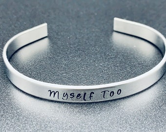 Personalized  Bracelet - Hand Stamped Jewelry -  Customize your own Bracelet - Personalized Cuff Bracelet - Skinny 1/4 inch