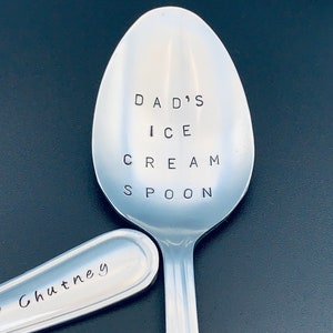 Dad's Ice Cream Spoon Gift for Christmas Christmas Gift-Gift for Best Friend, Gift for Boyfriend, Gift for Grandpa, Ice cream spoon image 8