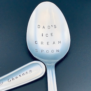 Dad's Ice Cream Spoon Gift for Christmas Christmas Gift-Gift for Best Friend, Gift for Boyfriend, Gift for Grandpa, Ice cream spoon image 4