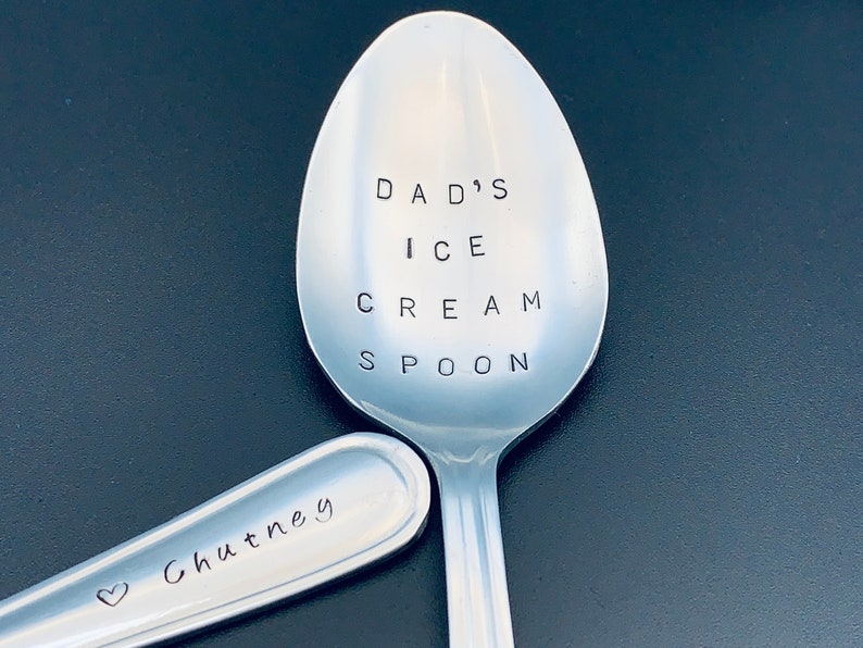 Dad's Ice Cream Spoon Gift for Christmas Christmas Gift-Gift for Best Friend, Gift for Boyfriend, Gift for Grandpa, Ice cream spoon image 4