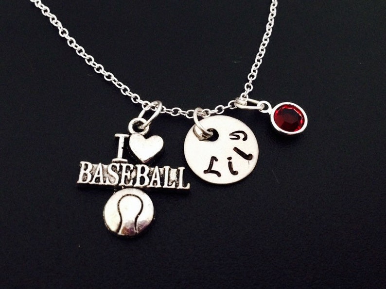 I Love Football Necklace Sports Jewelry Gift Football Etsy
