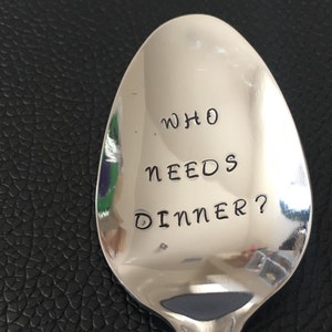CUSTOM spoon-Hand Stamped Spoon -Personalized Spoon -Message of Choice -Gift for Best Friend, Gift for Grandpa, Gift for Mom