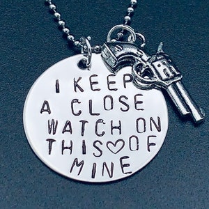 Johnny Cash Necklace-Deal of the day Johnny Cash I keep a close watch on this heart of mine