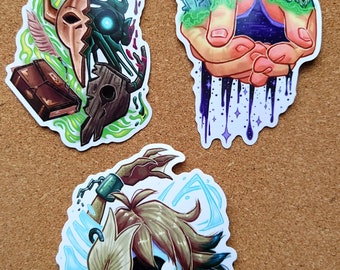 The Owl House Emperor Belos The Collector Vee Noceda 4 Inch Stickers