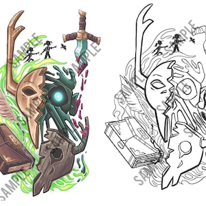 The Owl House Emperor Belos The Collector Vee Noceda Tattoo Designs