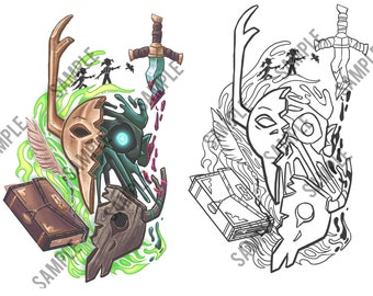 The Owl House Emperor Belos The Collector Vee Noceda Tattoo Designs