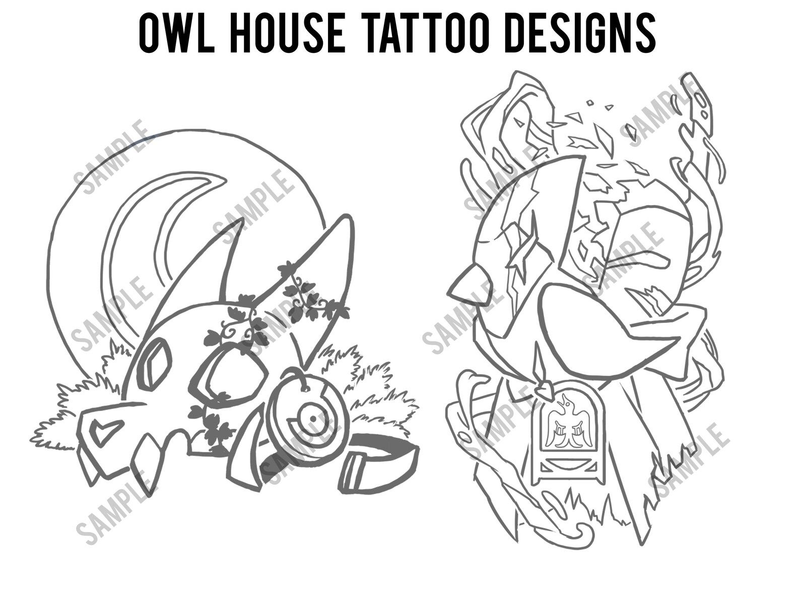 Owl House Character Palisman Tattoo Designs Etsy