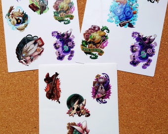 The Owl House One Inch Palisman Sticker Sheets