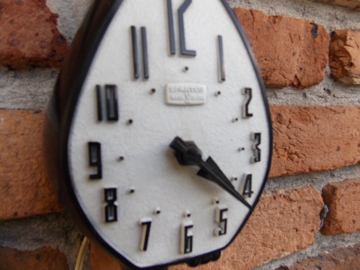 Vintage Authentic Spartus Cat Clock with Blinking Green Eyes Etsy