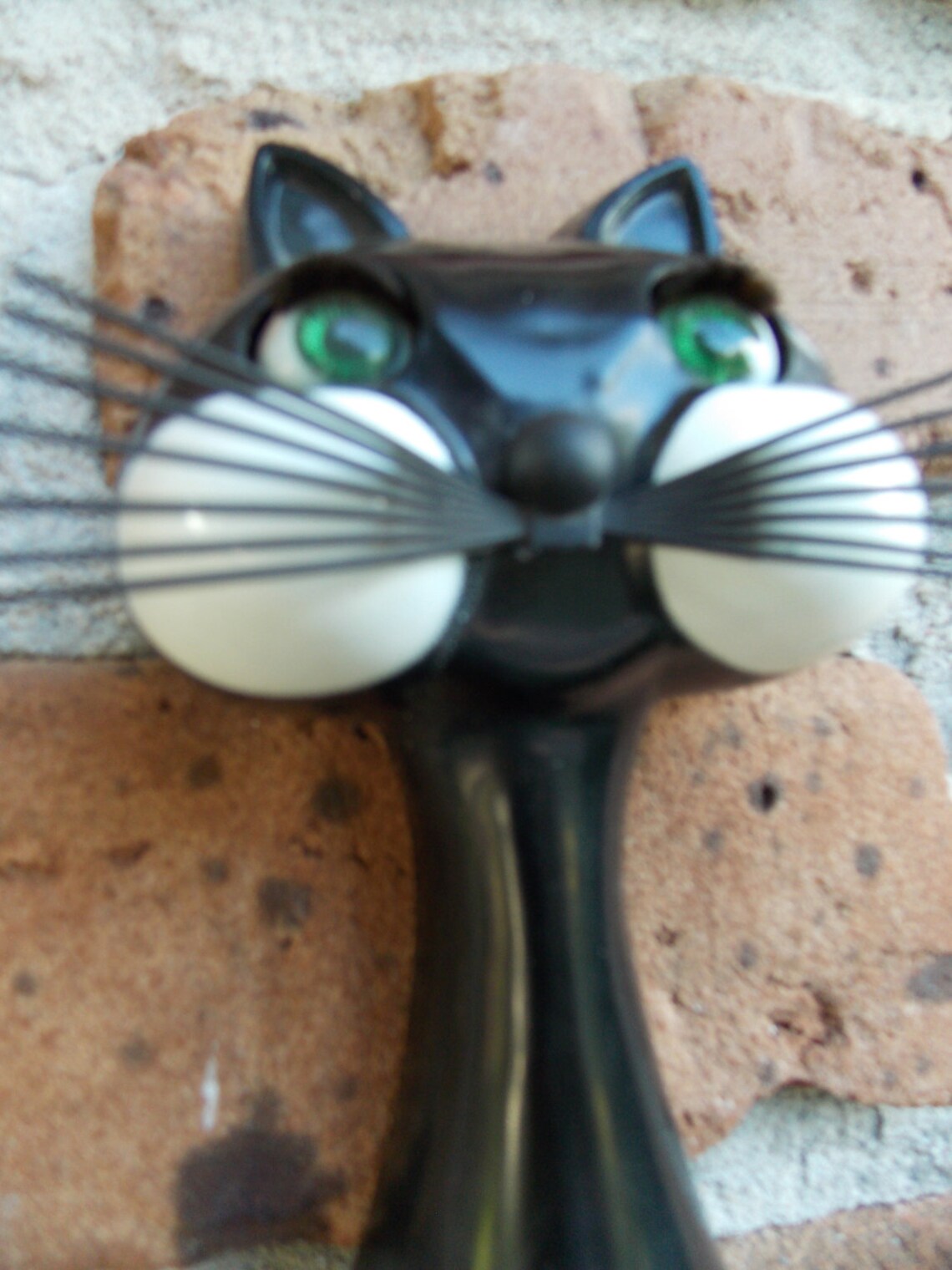 Vintage Authentic Spartus Cat Clock with Blinking Green Eyes Etsy