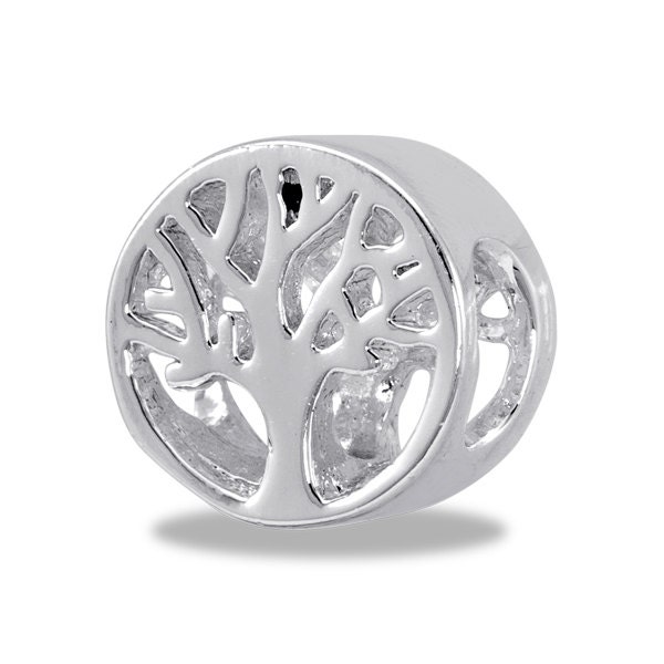 Silver Tree of LIfe Bead (HH14-3)  Anniversary, Birthday, Mother's Day, New Born Bead