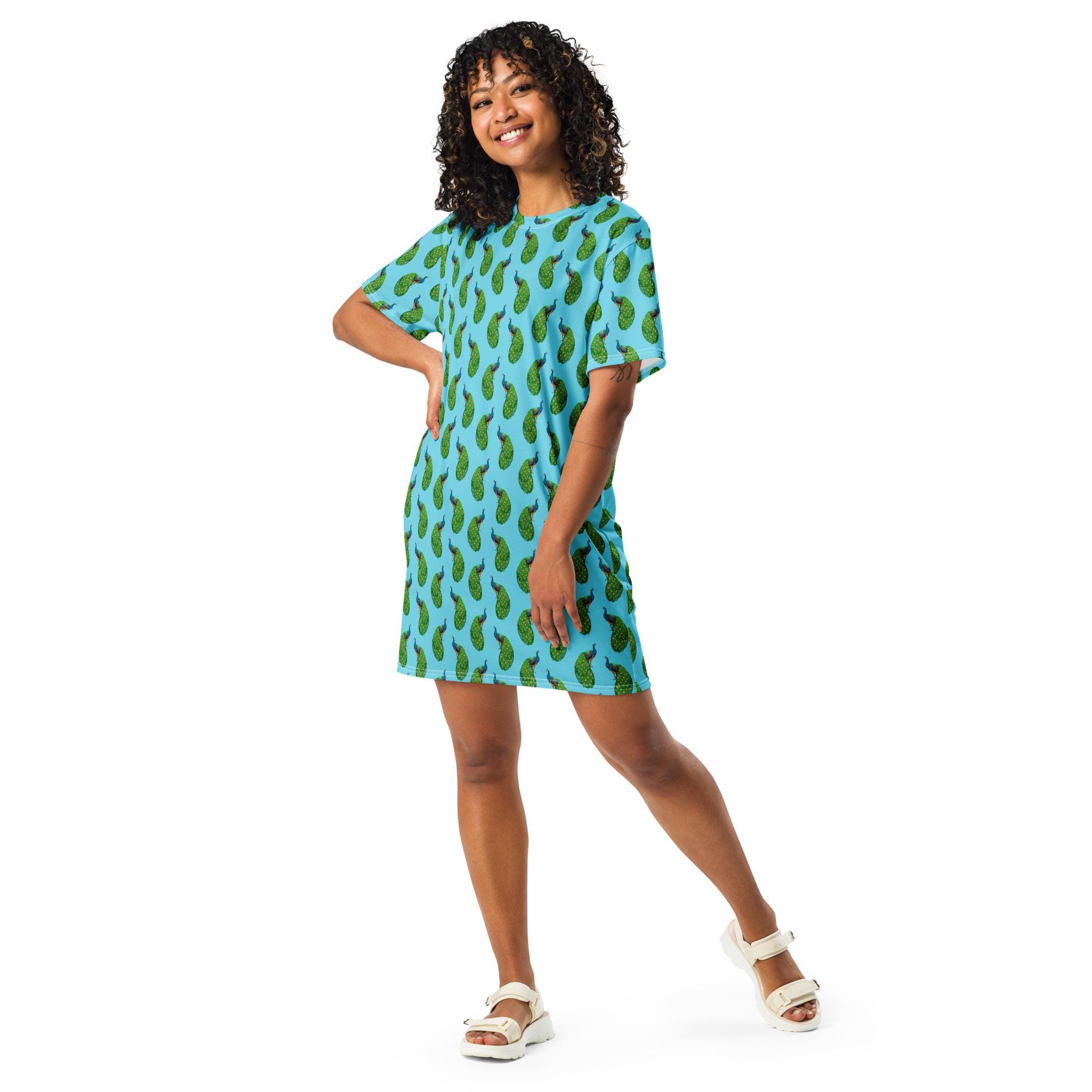 peacocks t shirt dress Peacock T-shirt Dress