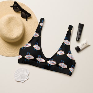 Welcome to Las Vegas Recycled padded bikini top