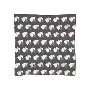 Poker Las Vegas themed Poly Scarf/ Beach & Pool Cover up Wrap Skirt