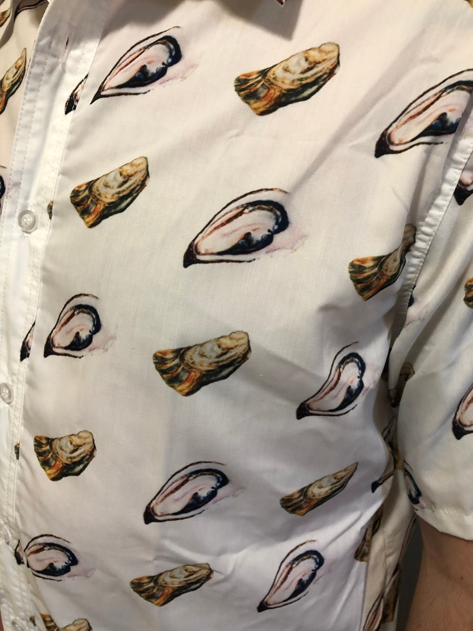 Oyster Print Shirt Etsy