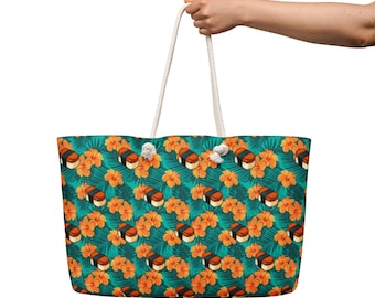 Musubi Hawaiian themed Oversized weekender bag