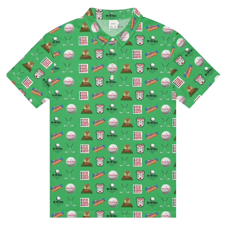 Golf Caddy Shack themed Men’s slim fit polo