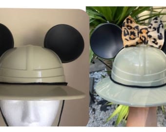 Kids Mickey Safari Hat with bow options