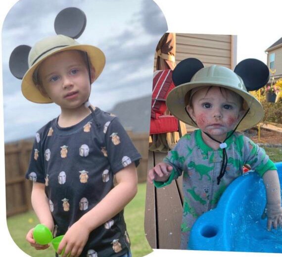 CERDÁ Cappello Pescatore Bambini Topolino: 100% Cotone, 1-4 Anni, Originale Spagnolo